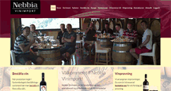 Desktop Screenshot of nebbiavinimport.se
