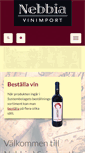 Mobile Screenshot of nebbiavinimport.se